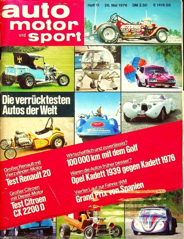 Deckblatt Auto Motor und Sport (11/1976)